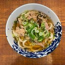 つゆ付きうどんセットをアレンジ！山菜肉うどん